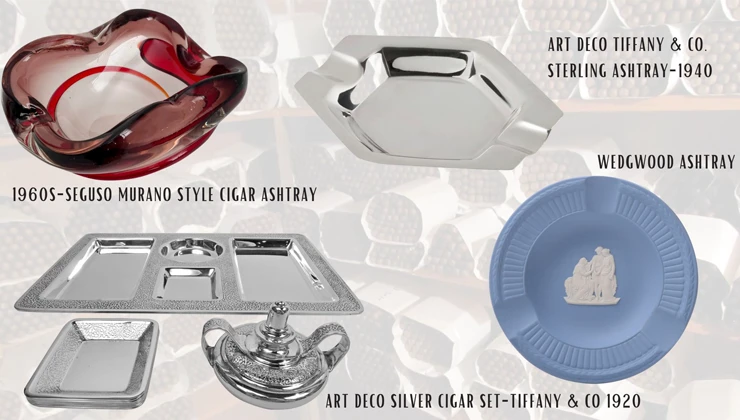 Arts deco ashtrays murano